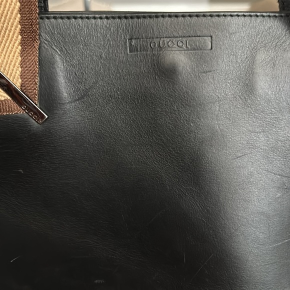 Gucci Vintage Sherry Line Web Tote Black - Picture 6 of 14